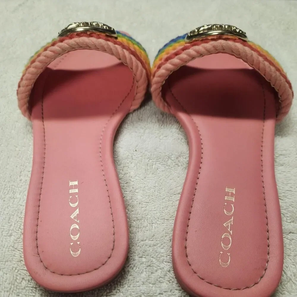 Coach Women's Rainbow Slides